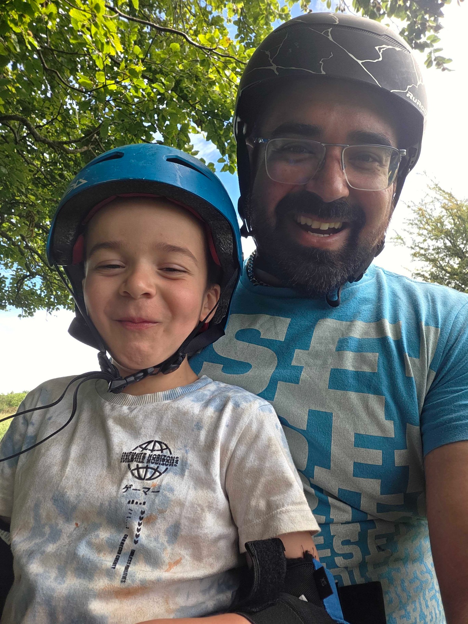 George enjoying an outdoor family day