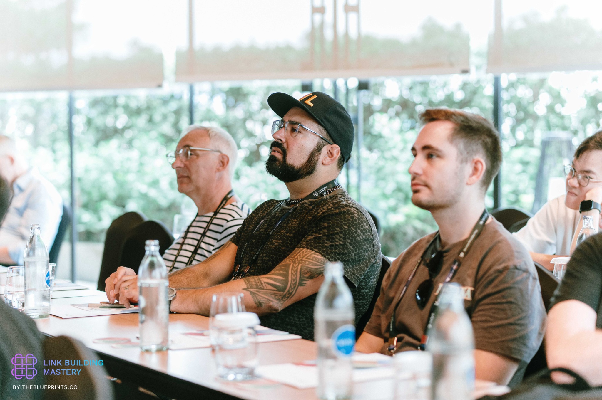 George Blandford participating in an international business workshop