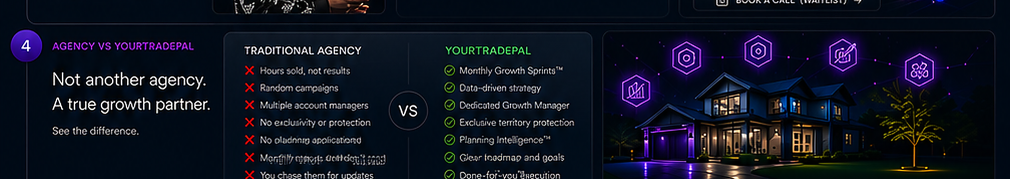 Traditional agency compared with YourTradePal